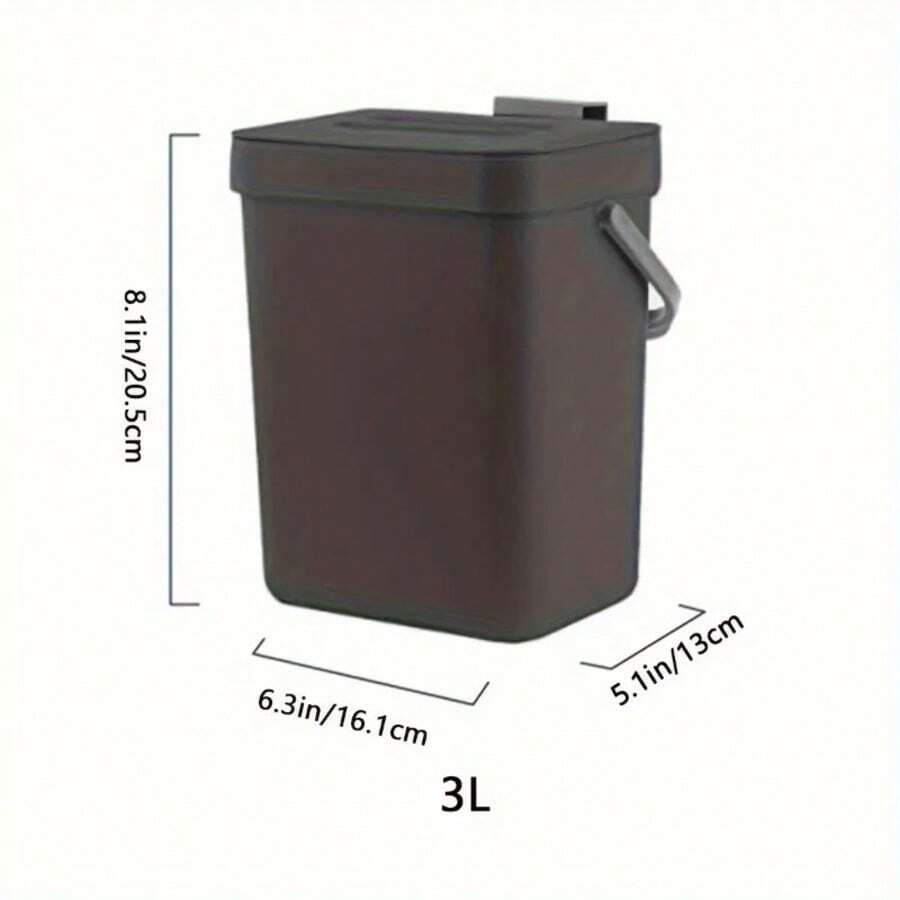 Countertop & Hanging Trash Cans - Black3L - View 1