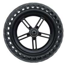 8.5" Honeycomb Runflat Tire Rear Wheel+Hub+Disc Brake Disc For M365 PRO/PRO2 - Black - View 8