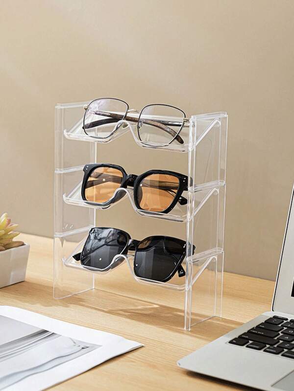 1pc Stylish Eyeglasses Display Rack, Elegant Desktop Countertop Sunglasses Organizer Stand For Home, Office, Or Retail Use, Perfect For Showcasing Your Favorite Shades, Ideal Gift For Fashion Enthusiasts, Enhances Your Space With Modern Aesthetic, Durable And Functional Design, Perfect For Holiday Gifting, Organize Your Sunglasses Collection Effortlessly, Accessory For Every Fashionista, Maximize Your Display Space With This Chic Organizer, Perfect For Seasonal And Promotions.