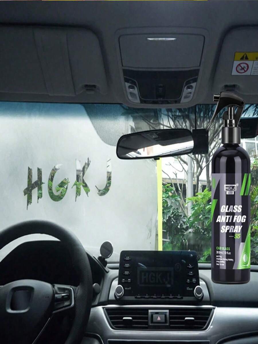 HGKJ PREPINFOAM-P6 玻璃防雾剂，冬季有效持久，防止起雾，保持清晰视野，适用于汽车内饰挡风玻璃、汽车护理细节、汽车挡风玻璃防雾防雨剂、挡风玻璃镜面清洁除雾防水涂层剂，适用于汽车/玻璃/护目镜。