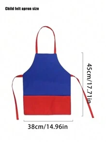 hoojojo 1 Peça Avental Criativo, Azul, Amarelo, Tamanho, Avental com Bolso, Avental de Drama, Livro de Imagens de Histórias, Adereços de Narração de Histórias, Adereços de Jogos Interativos, Família, Sala de Aula, Festa, Materiais Didáticos, Volta às Aulas