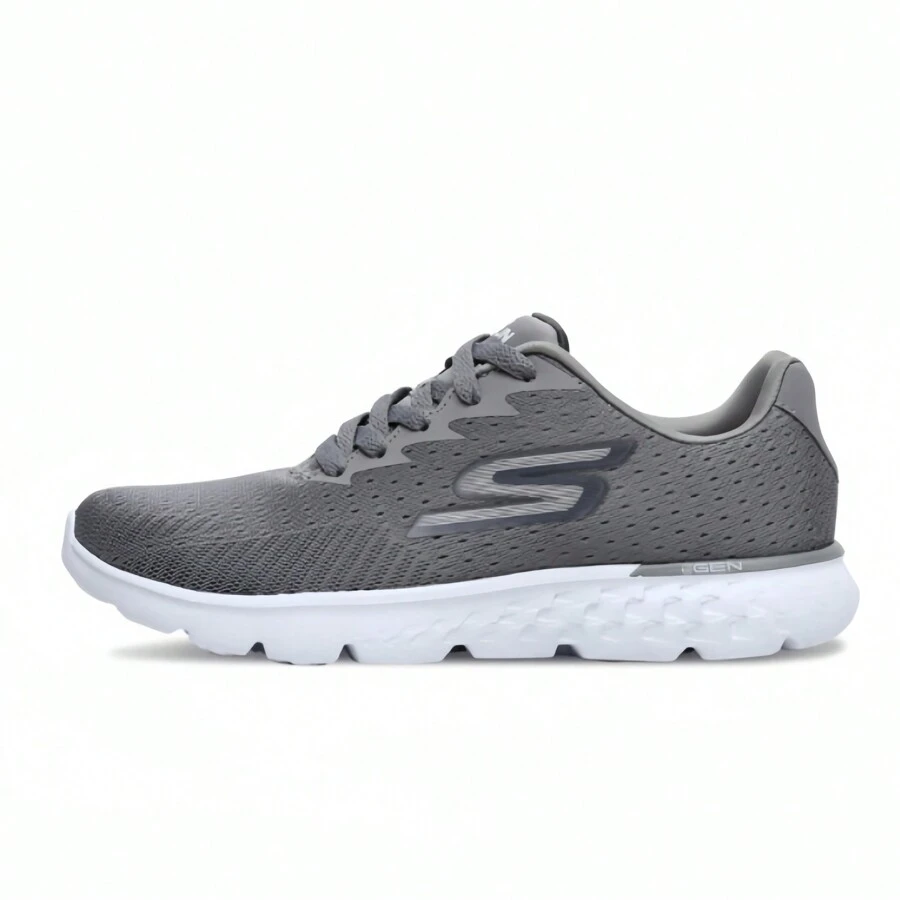 Skechers Zapatillas técnicas de running para mujer GO RUN 400, zapatillas deportivas con amortiguación ligera para fitness de verano - Gris - Ver 1
