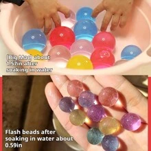 2025新品 - 水后膨胀珠、七彩夜光珠、水晶粘土 - 发财珠、膨胀珠、泡泡珠、水培 - 彩色 - 查看 3