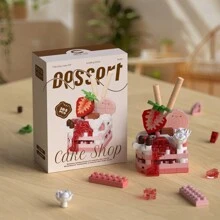 Bộ 9 khối xây dựng tiệc ngọt, Bộ khối xây dựng bánh sinh nhật tự làm, Hộp quà tặng sinh nhật tiệc/sự kiện, Bộ khối xây dựng trẻ em, Thích hợp cho bé trai và bé gái - bữa tiệc tráng miệng - Xem 5