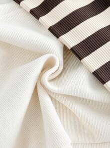 2pcs/Set Baby Girl Casual Cute Dachshund Animal Embroidery Long Sleeve Sweatshirt + Pants Set, Spring/Summer