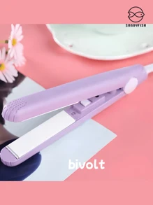 Mini Flat Iron Small Portable Professional Hair Straightener With Carrying Case Bivolt - Xem 3