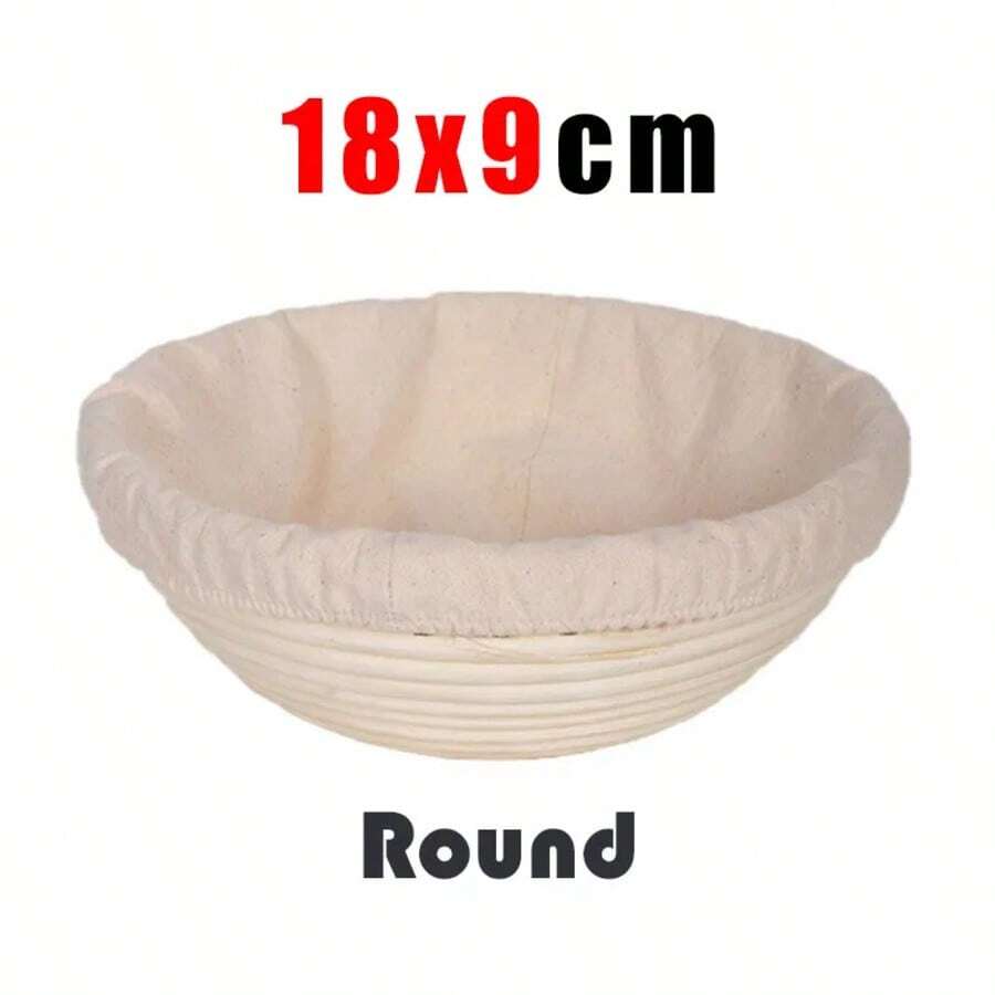 8 Sizes Rattan Bread Proofing Basket Oval Natural Rattan Wicker Dough Fermentation Sourdough Banneton Bread Basket Baking Tools - White - View 1