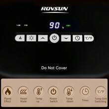 Electric Fireplace Heater For Indoor Use, 1500W Space Heater Fireplace W/ Remote