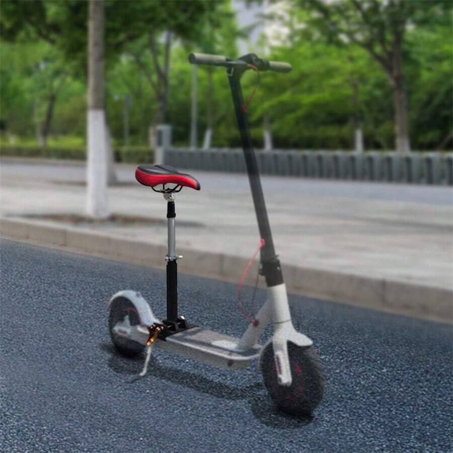 "Scooter Seat Cushion" - Red - View 1