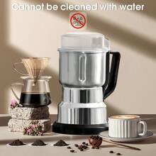 电动研磨机 Plus，胡椒研磨机，家用电动香料研磨机和咖啡研磨机，不锈钢材质，一键操作，适用于咖啡豆、香料、草药、胡椒、坚果、豆类、谷物等。 - 英規插(220-240V) - 查看 9