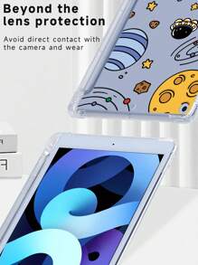 Universe 保护壳兼容 iPad 7/8/9 10.2 英寸，带内置铅笔槽，兼容三星 Galaxy Tab A8 10.5 英寸 2022、S6 Lite 10.4 英寸，外壳轻薄柔软，TPU 防刮背面，防震抗冲击凸起边缘 - 彩色 - 查看 7