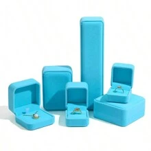 1 pièce Boîte cadeau pour pendentif en suède élégante - boîte d'emballage de bijoux et stylée pour des occasions spéciales