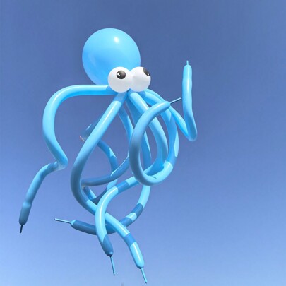 13 Stück DIY Oktopus-förmiges Ballon Set, inklusive 30,48 cm Ballonstäbe, runde Latex-Ballons und Augen-bedruckte Ballons mit Ballon-Klebepunkten, geeignet für Ozean-Themen-Party, Geburtstags-Party, Baby-Shower, Geschlechts-Enthüllung, Sommer-Strand-Pool-Party Dekoration, Weihnachts-Party Dekoration