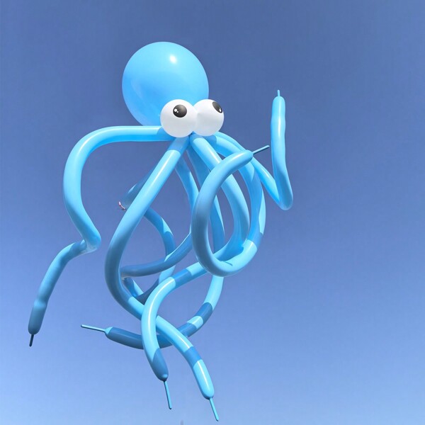 13pcs DIY Octopus Shaped Balloon Set, Including 260Q Long Balloons 30.48cm, Round Latex Balloons With Eye Prints, Balloon Glue Dots, Suitable For Ocean Theme Party, Birthday, Baby Shower, Gender Reveal, Summer Beach Pool Party Decor