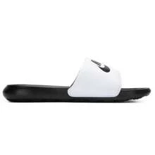 Nike 1双男女通用时尚拖鞋，沙滩凉鞋，休闲家居拖鞋 - 白/黑-黑 - 查看 5