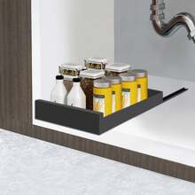 YIYIBYUS Kitchen Pull Out Cabinet Organizer Heavy Duty Retractable Pantry Shelves Sliding Drawer Storage Rack
