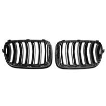 Gloss Black Front Bumper Kidney Grille Grill Fit BMW X3 F25 2011-2014 Dual Line - Black - View 5