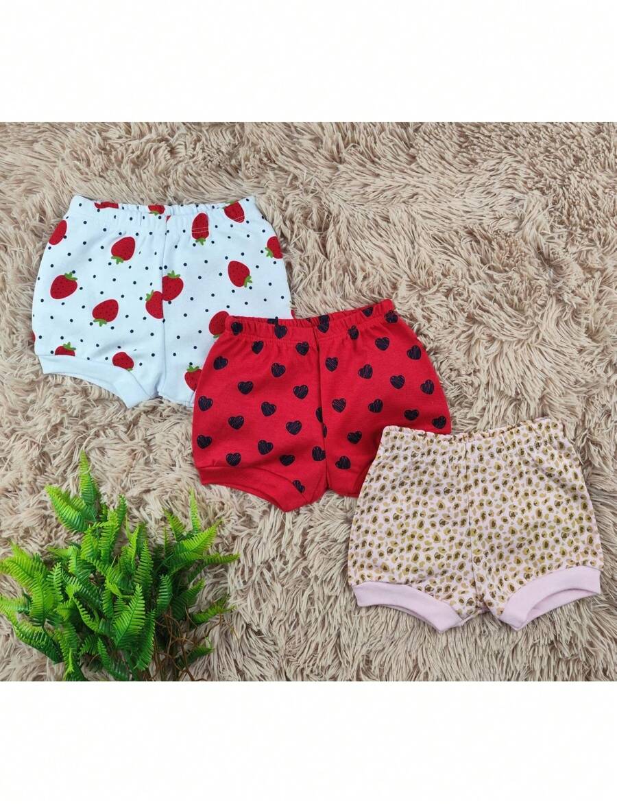 Baby Kit 3 Shorts For Girls Assorted - 彩色 - 查看 1