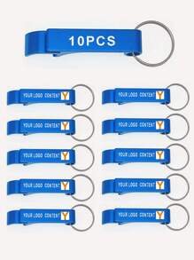 1pc/10pcs/30pcs/50pcs Personalized Portable Multifunctional Keychain Bottle Opener - Multicolor - View 27