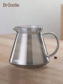 Brutelle 1pc Hand Pour Coffee Maker Set Coffee Filter Cup Grey Glass Coffee Set For Home Office Coffee Corner - Grey - View 11