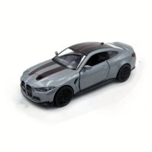 Makeda Simulation 1:36 Alloy BMW M4 CSL Sports Car Model Children's Toy Car Accessories Can Open The Doors, Collect Gifts, Birthday Gifts