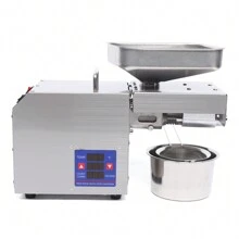 RAINAUT 600W Automatic Oil Press Machine 304 Stainless Steel Extractor Machine, 3-6kg/6.61-13.23lbs/Hour,40-250°C/104-482℉, 43.6*16*27.8cm/17.2*6.3*10.9in. - US B Type Plug(110-127V) - View 3