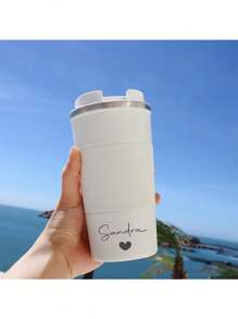 Personalised 380ML, 510ML Metal Coffee Cups, Travel Mug Personalized Coffee Cup, Personalized Engraved Stainless Steel Coffee/Tea Mugs, Travel Mug, Coffee Mug, Hot - Cold Travel Mug, Gift For Him/Her, Employee Gifts For Women Coworkers, Office Gift For Her, Personalized Mug, Coffee Travel Mug, Coffee Mug, Coffee Cup, Gift For Her, Camping & Hiking Gear, Multi-Functional - Multicolor - View 3