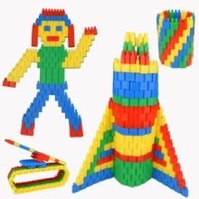 Set de bloques de construcción DIY - Juguetes de construcción para niños de 4 a 8 años - Juguete educativo y divertido para construcción - Regalo de cumpleaños para niños y niñas de 4, 5, 6, 7, 8, 9, 10, 11 y 12 años - bloques de construcción de bricolaje - Ver 6