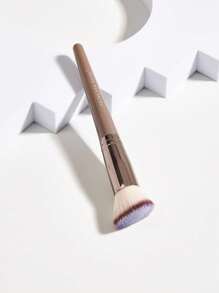 Princess Rose 便携式棕色斜角粉底刷，刷毛柔软蓬松，易于上粉，斜角设计贴合脸型，打造自然轻薄妆容，可作粉底刷、遮瑕刷、腮红刷、修容刷、古铜粉刷、散粉刷等，赠品 - 巧克力棕 - 查看 7