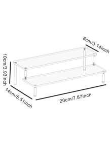 Acrylic Trapezoidal Transparent Multi-Layer Display Stand Hand-Made Cosmetics Blind Box Ladder Type Fixed Shelf