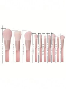 10支装化妆刷套装，包含全套化妆工具，易于上手，包括粉底刷、腮红刷、眼影刷、眉刷、修容刷、唇刷、鼻刷、眼影刷等，是打造精致妆容的理想之选。套装包含化妆刷、腮红刷、眼影刷、眉刷、唇部轮廓刷、鼻部阴影刷等，是打造完美妆容的理想之选。套装包含化妆刷、腮红刷、眼影刷、眉刷、眉刷套装、化妆套装、化妆礼品套装、套装、赠品、专业化妆刷、全套化妆工具。 - 粉色 - 查看 3