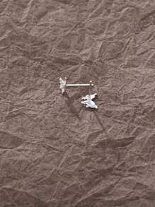 1 Pair Delicate S925 Sterling Silver Butterfly Earrings, Suitable For Ladies Party, Banquet, Valentine's Day Gift, Quality Jewelry Valentines - Silver - View 1