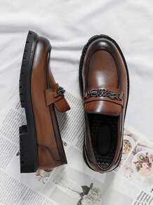 Mocassini uomo con suola spessa, polivalenti, scarpe casual eleganti da lavoro
