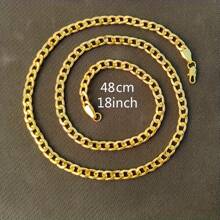 1 Peça Colar Dourado Versátil da Moda de 6mm, Colar Gargantilha de Hip Hop