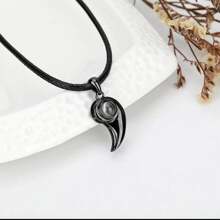 Valentine Gift Love Necklace Couple Necklace Custom Photo Necklace Projection Necklace Magnet Attract Necklace Black And White Couple Necklace Valentine Gift