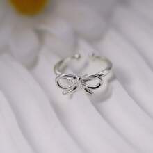 1pc Women's Delicate Light Luxury Design Fresh And Sweet Style Open Adjustable Zirconia Butterfly Ring Suitable For Weddings, Parties, Daily Wear Elegant Party