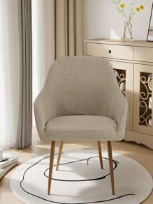 1/2 Pcs Curved Back Chair Slipcover Stretch Dining Chair Cover Kitchen Chair Cover Modern Arc Shaped Armrest Counter Height Bar Stools Covers For Kitchen Party Banquet Decor