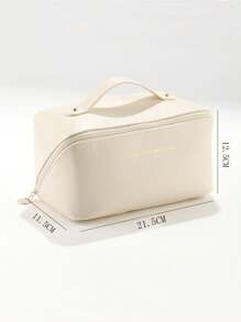 高级多层手持化妆收纳包，加厚洗漱包，轻便旅行枕形化妆包，化妆包，化妆收纳包，化妆包，化妆整理包，旅行，化妆袋，化妆包，包袋，梳妆配件，小型化妆包，化妆袋，化妆包，大容量，大号化妆包，圣诞礼物，收纳袋，旅行，女士礼物，女士收纳袋，手拿包/小手提包，化妆整理包，收纳袋，刷具收纳袋，迷你收纳袋，大容量收纳袋 - 米色 - 查看 4