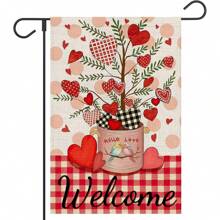 1 lá cờ vải bố nhỏ hai mặt hình bánh gừng trang trí sân vườn mừng Giáng sinh vui vẻ, dùng trang trí ngoài trời - màu đen - Xem 8