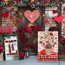 1 lá cờ vải bố nhỏ hai mặt hình bánh gừng trang trí sân vườn mừng Giáng sinh vui vẻ, dùng trang trí ngoài trời - màu đen - Xem 10