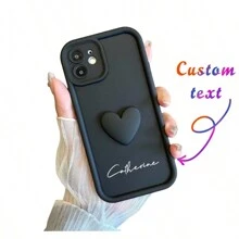 Cute INS Heart Personalized Name Case Compatible With Iphone 16 15 14 13 12 11 Pro Max Luxury Soft Silicone Custom DIY Cover 15 Pro Max,Stylish,Colorful,Vintage,Cute,Contracted,Funny,Custom,Personalized,Unique,Customized,Ideal Gifts For Him,Ideal Gifts For Her,Boyfriend,Girlfriend,Family,Friends,Grandparents,Couple,For Anniversaries,For Birthdays,Customized Phone Cases,Easy Comfort,Cell Phones & Accessories,Season Picks