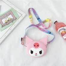 Sanrio Sanrio Hello Kitty & Kuromi Anime My Melody Sweetheart Shoulder Bag,Waterproof Shoulder Handbag,Cute Cable Organizer Bag, Small Objects Storage Bag, - Handbag With Coin Bag And Backpack Function - Made - Back To School Bag & School Supplies,Suitable For Casual Outings Stationery Supplies Gifts For Christmas Merry Christmas Christmas Trees Christmas Lights & Halloween