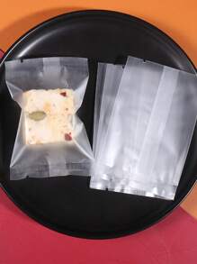 100 件装雪糕包装袋，可爱牛皮纸饼干袋，用于包装麦芽糖、蔓越莓饼干、自封盲袋