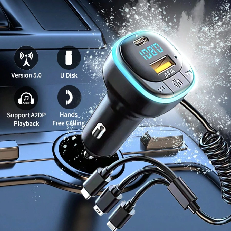 15W Car Charger USB C Fast Charging, Car Charger Adapter,Super Fast Type C Car Charger,Truck Accessories For Men Fit For Phone