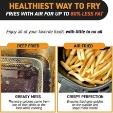 Air Fryer Single Pot, Multifunctional Kitchen Fryer, Fully Automatic Integrated, Large Capacity Air Fryer - UK Plug(220-240V) - View 5