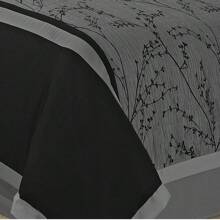 7 Piece Jacquard Patchwork Comforter Set,  Floral Pattern - Breathable Bedding Set Queen/King - Xám - Xem 4