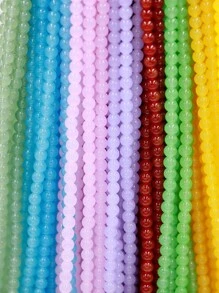 100pcs 8mm Glass Simulated Agate Jade Round Beads, Agate Glass Beads, Crystal Beads For Jewelry Making And DIY Crafts