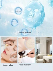 200pcs Disposable Moisturizing Face Mask Sheets, Transparent Plastic Mask Sheets For Salon, Neck Wrinkle Treatment, Waterproof & Moisturizing, Used With Serum, Mask, Mud Mask Etc. Suitable For Salon, SPA, Beauty Parlor, Home Facial Care - Clear - View 9