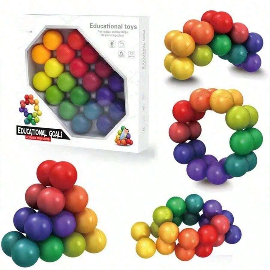 3D Decompression Magic Beads Ball, Colorful Fidget Toys With Unique Design,Tangle Fidget,Fidget>Abs,Fidget Toys For Adults