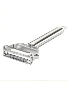 1 pièce Éplucheur multifonction en acier inoxydable, style aléatoire, peut éplucher des lanières de pommes de terre et de carottes - Argent - Voir 9
